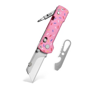 Nóż użytkowy Oknife U1 Pro Doughnut G10 Utility Knife multitool blokada Rail Lock