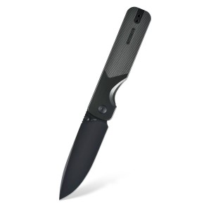 Nóż składany Oknife Duron PVD Nitro-V Stealth Grey OAL Aluminum Thumb Stud