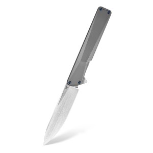 Nóż składany Oknife AION Satin M390 Titanium Flipper blokada Liner Lock by Ostap Hel