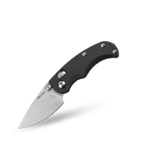 Nóż Składany Real Steel ESCA 7181SB Crossbar Lock Satin 12C27 Black