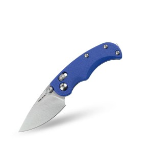 Nóż Składany Real Steel ESCA 7181SD Crossbar Lock Satin 12C27 Blue