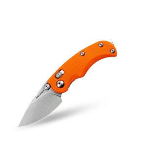 Nóż Składany Real Steel ESCA 7181SO Crossbar Lock Satin 12C27 Orange