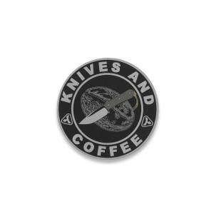 Naszywka|Narzepka Tytanowa Audacious Concept Knives & Coffee Patch Velcro
