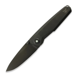 Nóż Składany Audacious Concept Aculis AC200202 Frame Lock Black DLC M390 DLC Deep Smooth Stonewash Titanium