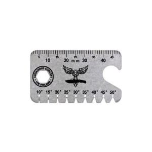 Nieśmiertelnik Multitool EDC Audacious Concept Dog Tag Tool Titanium Stonewash