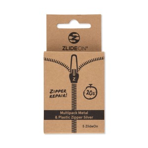Suwaki Naprawcze ZlideOn Multipack Normal Plastic &amp; Metal Silver 5 szt.
