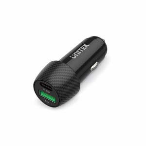 Ładowarka Samochodowa Unitek 38W USB-A USB-C QC 3.0