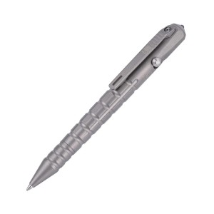 Tytanowy długopis taktyczny RovyVon Commander C10-G2 Sandblasted Ti Bolt Action Pen
