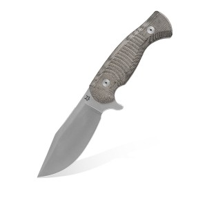 Nóż FOX Knives Eastwood Tiger FX-106 MIOD Stonewashed Niolox OD Green Canvas Micarta Kydex by Gudy van Poppel