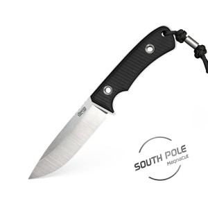 Nóż TRC Knives South Pole Satin MagnaCut Double Black Canvas Micarta Black Kydex