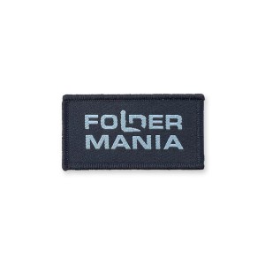 Naszywka FOLDERMANIA Czarna Haftowana