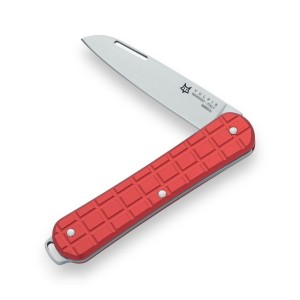 Scyzoryk Fox Knives Vulpis FX-VPGP130 RD Polished N690 Red Anodized Aluminium Milled Pattern