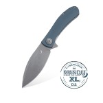 Nóż Składany Trollsky Knives Mandu XL Liner Lock Dark Bead Blast D2 Grey G10