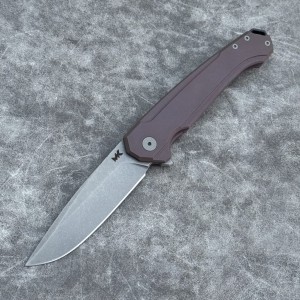 Nóż Składany MK Knives & Tools Ingeni MT 'Candy' | Seria Mid-Tech Po Customizacji | Stonewashed CPM-S90V Opera Mauve Purple Titanium Flipper Frame Lock
