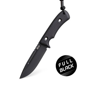 Nóż TRC Knives South Pole FULL BLACK DLC Vanadis 4 Extra Black G10 Kydex