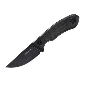 Nóż Real Steel Receptor 3552BM Blackwash 14C28N Black Micarta Black Kydex