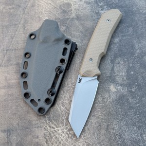 Nóż MK Knives & Tools Flin "Expedition" Glass Blasted M390 Tan G10 Gunmetal Grey Kydex