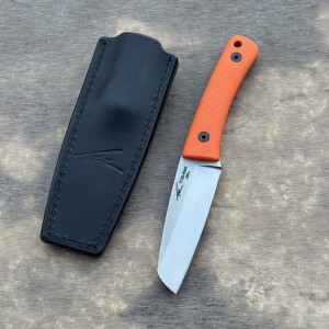 Nóż TFK Knives T10L-Ram AEB-L Orange G10 Red Liners nóż EDC outdoor