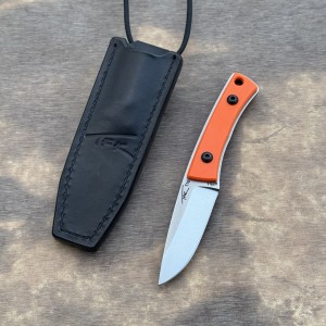 Nóż TFK Knives T10 AEB-L Orange G10 mały nóż neck EDC