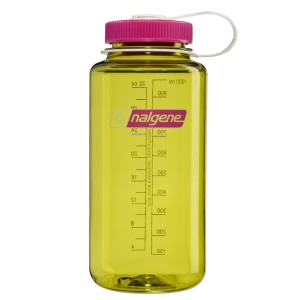 Butelka Nalgene Wide Mouth Sustain 1000 ml Endive with Fuchsia Purple - Szeroki Wlew