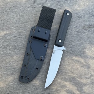 Nóż myśliwski ZA-PAS Knives PK V1 satynowane ostrze 1.4116S czarne G10