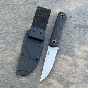 Nóż myśliwski ZA-PAS Knives EC95 satynowane ostrze 1.4116S black G10 pochwa
