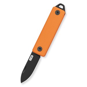 AXIOM Mini Scyzoryk EDC Slipjoint 14C28N Black PVD Aluminium Pomarańczowy Brelok do Kluczy