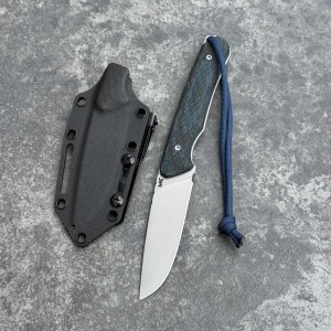 Nóż Scout Expedition MK Knives & Tools  Glass Blasted M390 Black Kydex