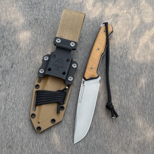 Nóż Nomad Expedition MK Knives&Tools  Sandblasted M390 Micarta Coyote Kydex